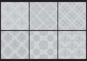 Motifs de toiles monochromes grises vecteur