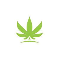 illustration de symbole de signe de marijuana de cannabis vecteur