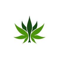 illustration de symbole de signe de marijuana de cannabis vecteur