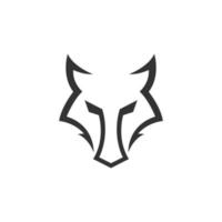 illustration vectorielle de tête de loup vecteur