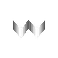 logo de musique d'onde sonore vecteur