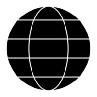 icône de conception modifiable du globe vecteur