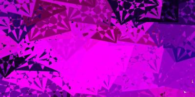 texture vecteur violet foncé avec des triangles aléatoires.