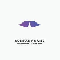 moustache. branché. movember. Masculin. modèle de logo d'entreprise violet hommes. place pour le slogan. vecteur