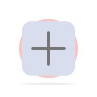 instagram plus définit l'icône de couleur plate de fond de cercle abstrait vecteur