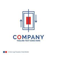 création du logo du nom de l'entreprise pour la synchronisation. synchronisation. Les données. téléphoner. téléphone intelligent. conception de nom de marque bleu et rouge avec place pour le slogan. modèle de logo créatif abstrait pour petites et grandes entreprises. vecteur