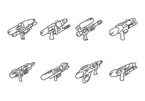 Vecteurs d'armes à eau vecteur