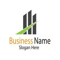 logo et symboles de finance d'entreprise illustration de concept vectoriel
