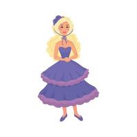 illustrateur de vecteur de princesses de dessin animé