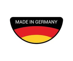 étiquette de fabrication allemande vecteur