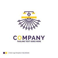 conception du logo du nom de l'entreprise pour l'optimisation. placer. placer. structure. la toile. conception de nom de marque violet et jaune avec place pour le slogan. modèle de logo créatif pour petites et grandes entreprises. vecteur