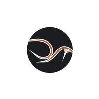 logo colombe aile d'oiseau vecteur