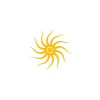 logo d'illustration du soleil vecteur