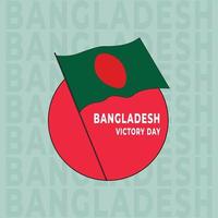 bangladesh indépendant et conception de publication sur les médias sociaux du jour de la victoire vecteur