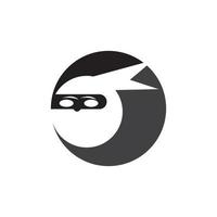 vecteur de logo visage ninja