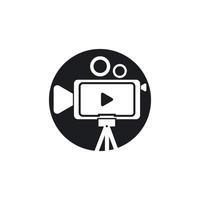 icône de film de caméra vecteur