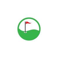 modèle de logo de golf vecteur