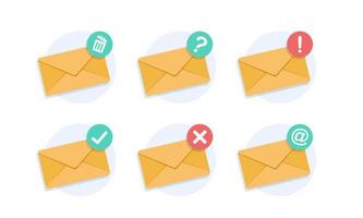 e-mail et messagerie, campagne de marketing par e-mail vecteur