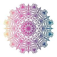 Mandala coloré fond de conception de mandala ornemental de luxe Conception de mandala Conception de fond d'écran d'art de livre de coloriage de motif de mandala, motif de carreaux, carte de voeux vecteur