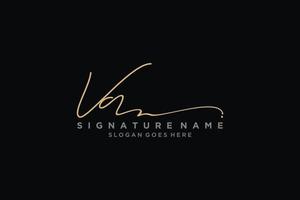 initial v lettre signature logo modèle design élégant logo signe symbole modèle vecteur icône