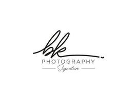 lettre bk signature logo template vecteur