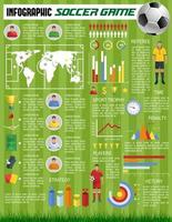 jeu de sport football football infographie vectorielle vecteur