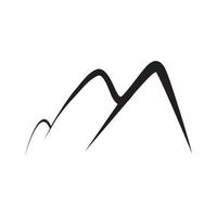 logo d & # 39; icône de montagne vecteur