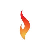 icône de feu. flamme de feu. logo flamme. illustration de conception de vecteur de feu. signe simple d'icône de feu.