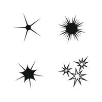 illustrateur vectoriel d'un ensemble d'icônes d'étoiles