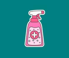 désinfectant spray hygiène équipement conception clipart vecteur