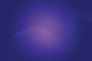 fond abstrait avec des lignes ondulées colorées. conception de fond abstrait dégradé bleu violet vecteur