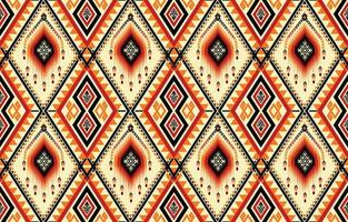 motif ikat coloré, style artistique harmonieux ethnique oriental ikat. conception pour l'arrière-plan, le tapis, le papier peint, les vêtements, l'emballage, le batik, le tissu, la toile de fond, le sarong et l'illustration vectorielle. style de broderie vecteur