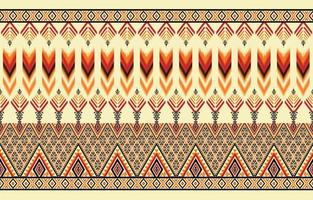motif ikat coloré, style artistique harmonieux ethnique oriental ikat. conception pour l'arrière-plan, le tapis, le papier peint, les vêtements, l'emballage, le batik, le tissu, la toile de fond, le sarong et l'illustration vectorielle. style de broderie vecteur