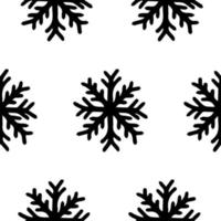 joli motif de flocons de neige dans un style scandinave moderne en vecteur. conception géométrique nordique abstraite pour l'intérieur de la décoration d'hiver, affiches imprimées, carte de voeux, bannière d'entreprise, emballage. vecteur