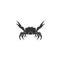 illustration de conception icône logo crabe vecteur