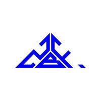conception créative du logo de lettre zbf avec graphique vectoriel, logo zbf simple et moderne en forme de triangle. vecteur