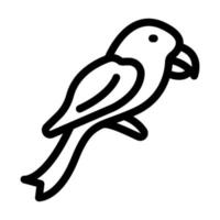 conception d'icône de perroquet vecteur