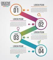 modèle de conception moderne infographique pour les entreprises vecteur