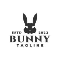 illustration d'une tête de lapin. pour toute entreprise liée à l'animal de compagnie, au lapin, au lapin vecteur