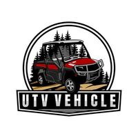 vecteur d'icône de conception de logo de véhicule utv