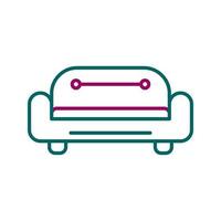 icône de vecteur de canapé
