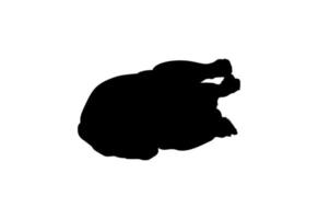 silhouette de la viande de poulet pour le logo, les applications, le site Web, le pictogramme, l'illustration d'art ou l'élément de conception graphique. illustration vectorielle vecteur
