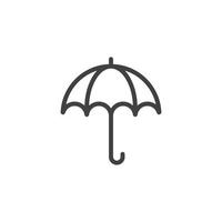 vecteur de logo parapluie