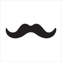 création vectorielle de logo icône moustache vecteur