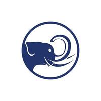 création de logo vectoriel éléphant. création de logo abstrait éléphant créatif.