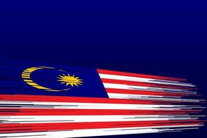 drapeau malaisie, vecteur, icône, conception, illustration vecteur