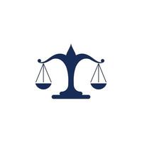 modèle de logo de droit de la justice vecteur