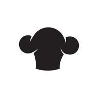 modèle de logo de chef de chapeau vecteur