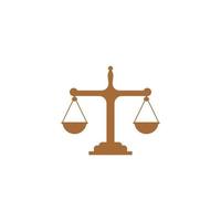 modèle de logo de droit de la justice vecteur