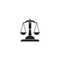 modèle de logo de droit de la justice vecteur